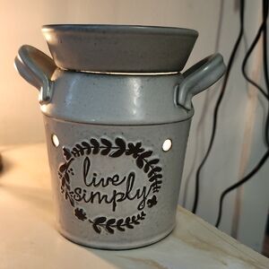 Scentsy Ceramic Live Simply Wax Burner